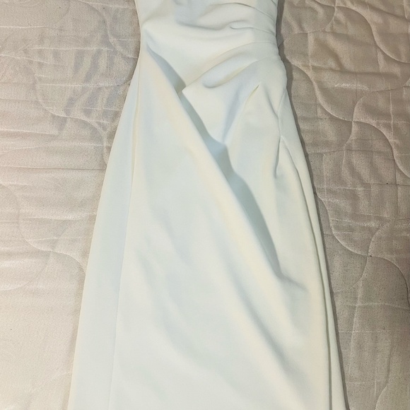 Proenza Schouler Shira Strapless White Dress in Matte Double Crepe - Picture 5 of 5